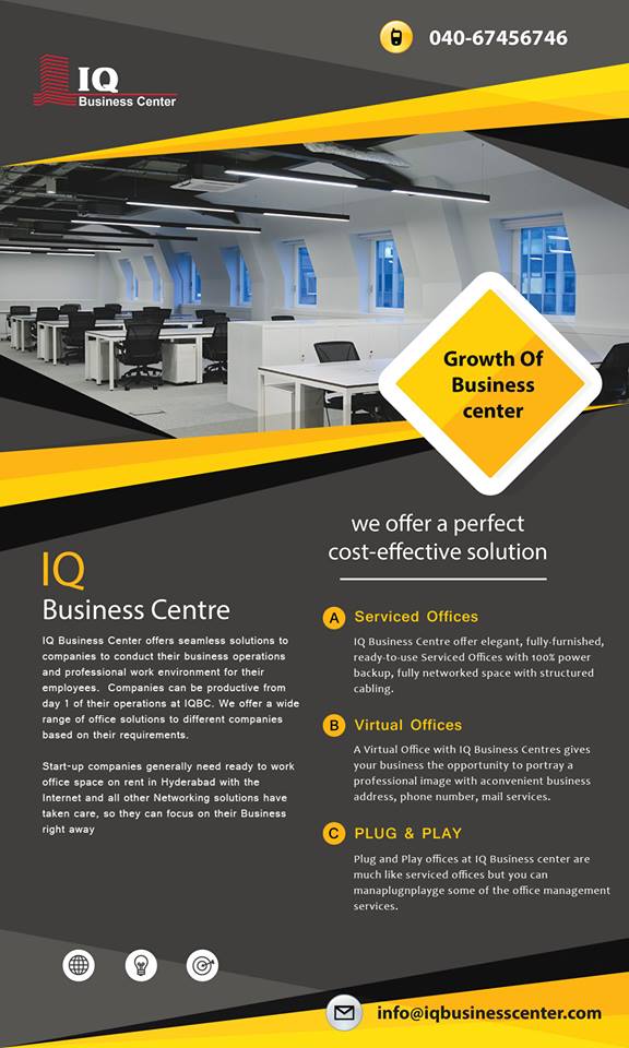 CenterIq's tweet photo. Get your fully serviced Office space today.
Want to know more
Reach us @ 040-67456746
#plugnplay #coworkingspace #startupoffices #servicedoffices
#Gachibowli #kukatpally #iqbc #iqbusinesscenter
#IQBC #IQBusinessCenter https://t.co/auoU0UVLRT