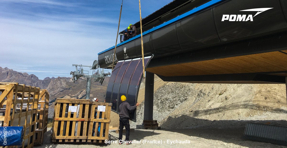 POMA_ropeways's tweet photo. #MardiChantier
Le nouveau élésiège débrayable de l'Eychauda augmente le débit (2 800 pers/h) et diminue le temps de trajet pour rejoindre le domaine des Vallons

Le + de cette installation ? la gare est équipée de panneaux solaires flexibles #sunwind🌞
https://t.co/uIDlhAan1n https://t.co/jEOrHA36gC