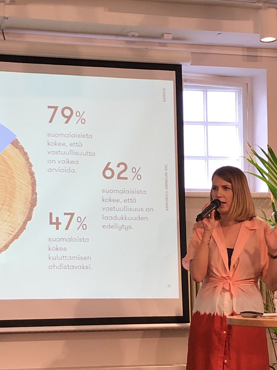 Tämä! 62% kokee, että #vastuullisuus on laadukkuuden edellytys. Ei pelkkää ylellisyyttä, vaan kestävyyttä. Ollakseen laadukas tuotteen on oltava vastuullinen. 👏 #TiedostavaKuluttaja