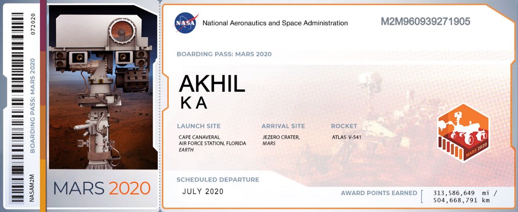 AkhilAniyan's tweet photo. @NASA I’m in 🚀 https://t.co/JwlsxFCrNj