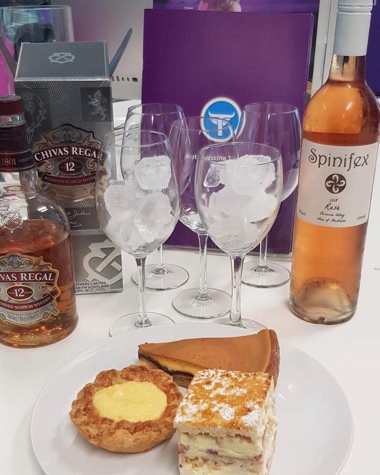TaurusMarketing's tweet photo. Taurus Tuesdays // It’s #TaurusTuesday & what better way to celebrate than desserts & liquors from our office bar! There’s always a reason for celebrations here at Taurus 🍾
#TaurusBar #TaurusPR #TaurusMarketing #TaurusTeam #TaurusTuesday #Wine #Scotch #OfficeCelebration https://t.co/zCZPFfHSyU
