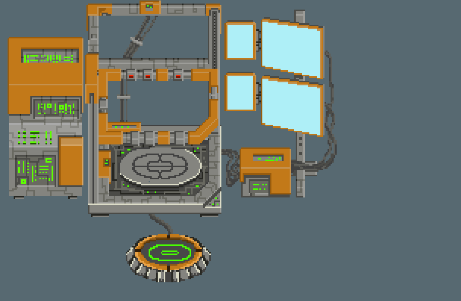 MagiczArt's tweet image. Re-designing of the Hub Area for #Projectsam is going well! Definitly fits better in to the world we are creating!

#indiedev #gamedev #indiegame #game #pixelart #pixel #art #researchstation #upgradestation