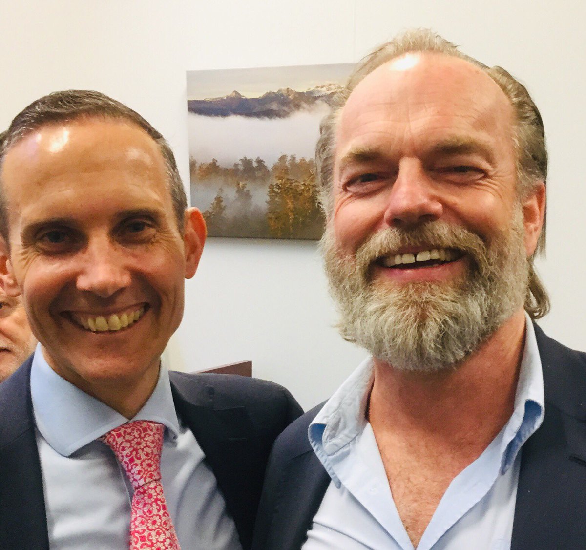 From Priscilla to Lord of the Rings, Hugo Weaving is one of the true talents of our age. Delightful to catch up today &amp; discuss the importance of having more Australian stories told on our screens. #auspol