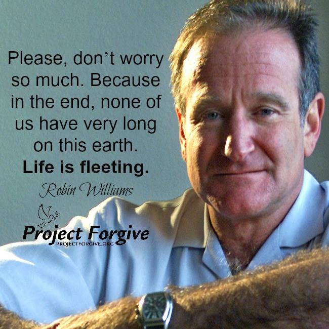 QUOTE ROBIN WILLIAMS 見積もり生活 FRAMED LIFE PRINT DON'T WORRY 