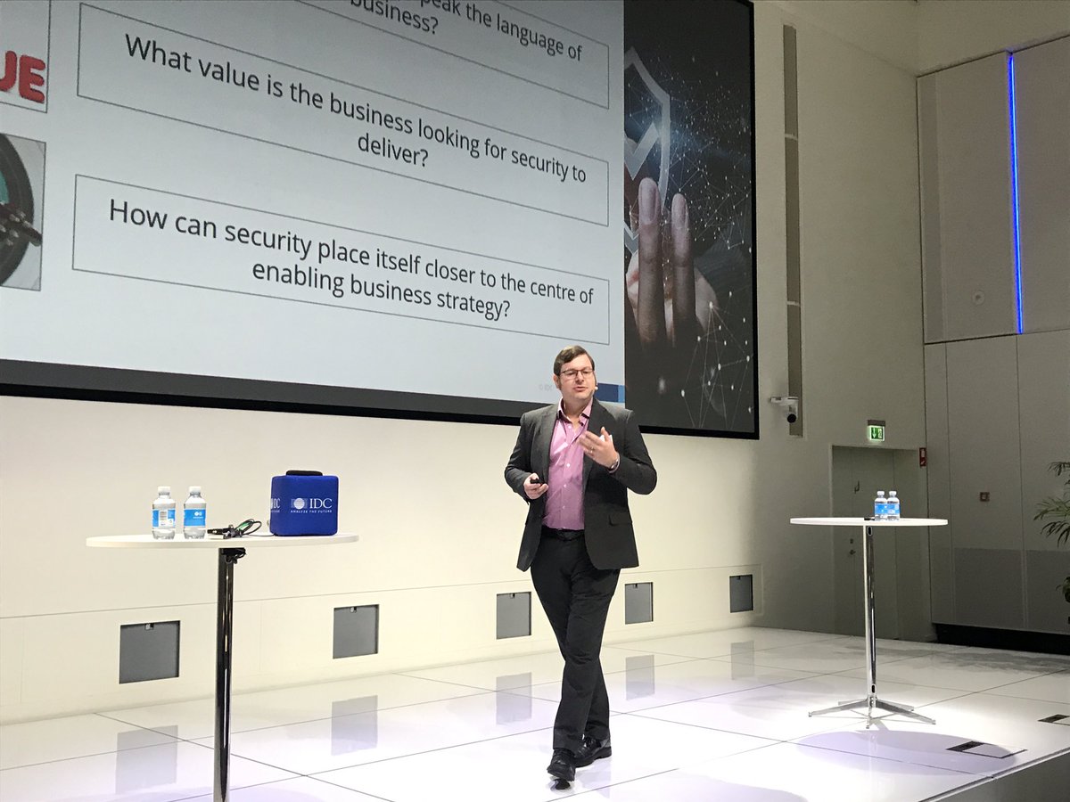 How can #security start to speak the language of business? <a href="/DominicTrott/">Dominic Trott</a> opens the #IDCSecurity19 Roadshow in Copenhagen 📍🔑