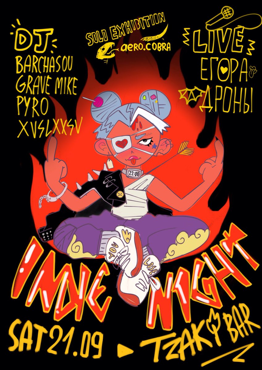 INDIENIGHTPARTY's tweet photo. 21/09
традиционный и долгожданный 🔥INDIENIGHT🔥
это классика камерного формата, бунтарского духа и тесных хороших знакомств. Огонь зажжется уже в эту субботу!

22:00
300 / 500 Р
18+
TZAKI bar/ Ленина проспект, 10/1

#RT + читать для фришек https://t.co/YLnMEu7oNh https://t.co/9WXojGC5Vw