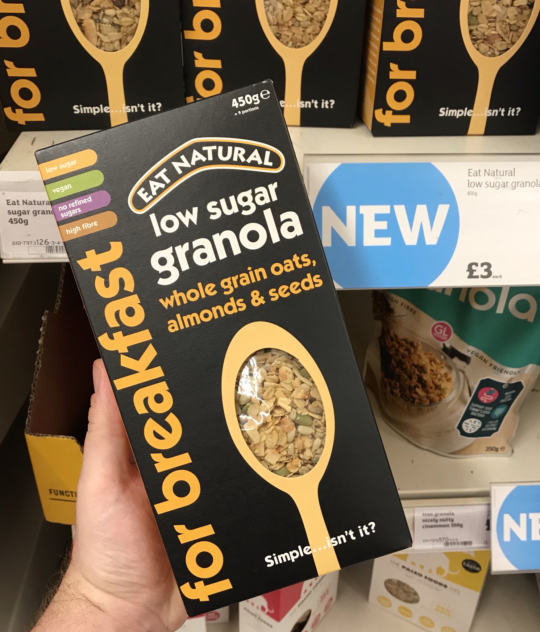 Sainsbury's Eat Natural Low Sugar Granola
