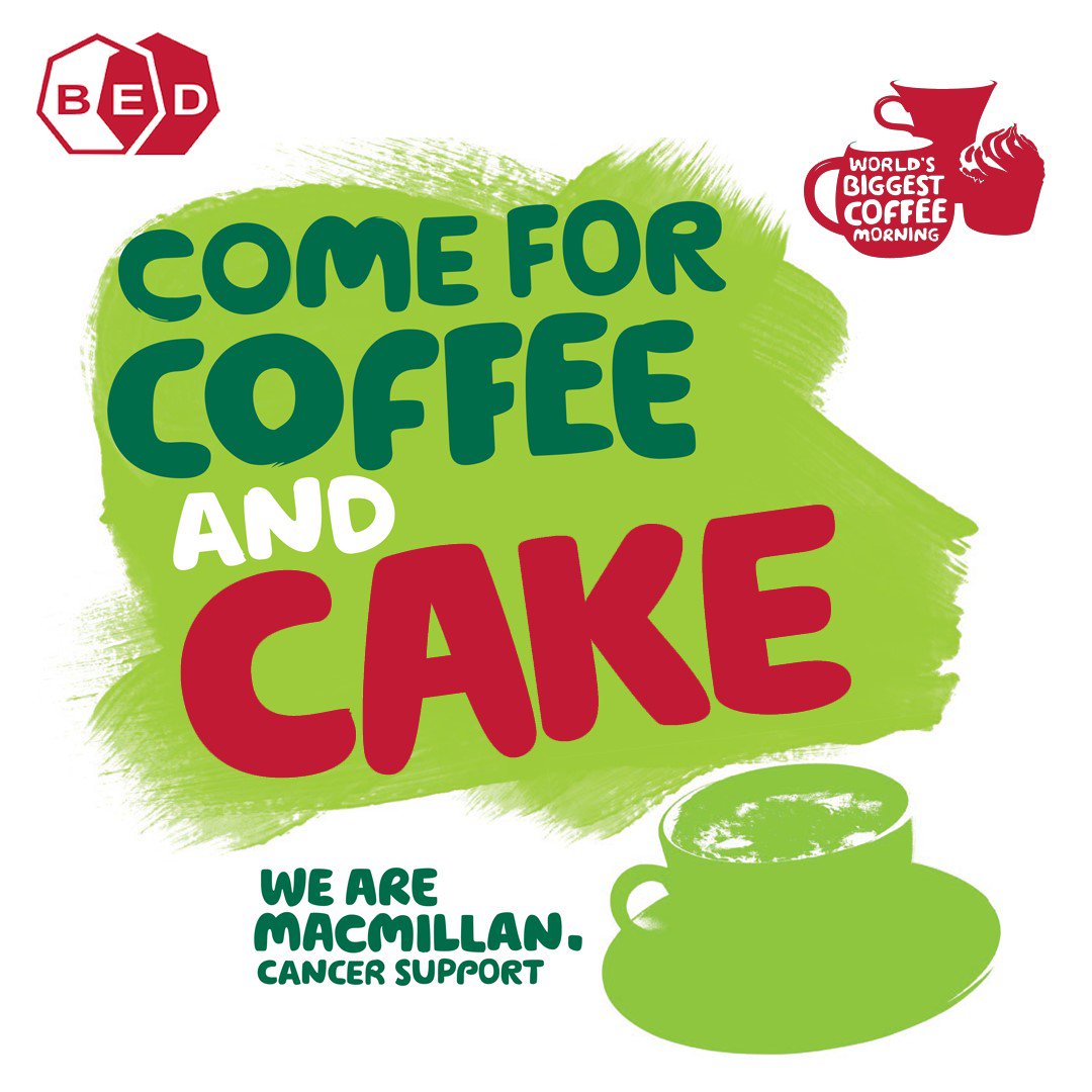 This year all of our branches will be taking part in the Macmillan coffee morning on Friday 27th September! Please join us in raising money for a worthy cause... #macmillancoffeemorning