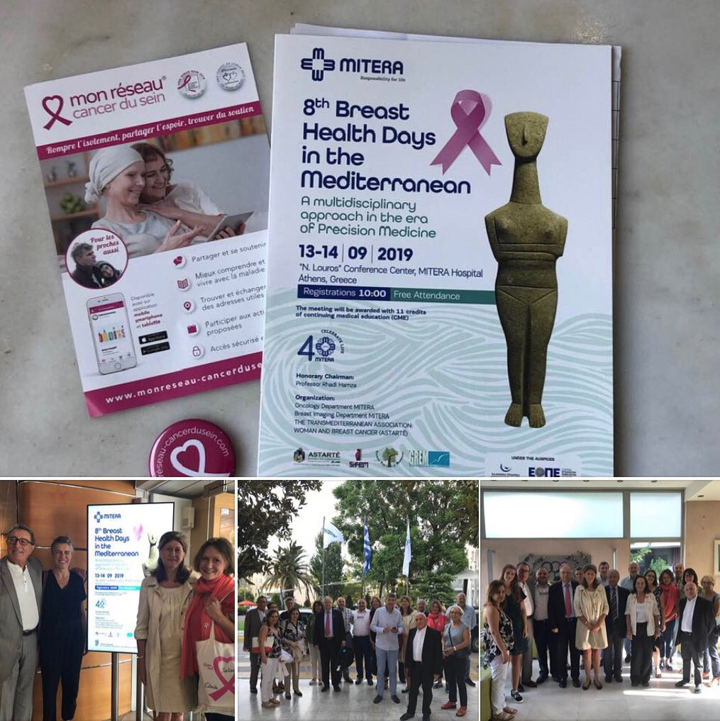 reseauKsein's tweet photo. Participer à des meetings internationaux pour améliorer la situation des personnes touchées par un #cancerdusein. Au-delà de notre #ReseauSocial, c est cela aussi la mission de notre association ! #BHDM Breast Health Days in the Mediterranean #hcsmeufr #colloque #cancer https://t.co/nR1QNfAsle