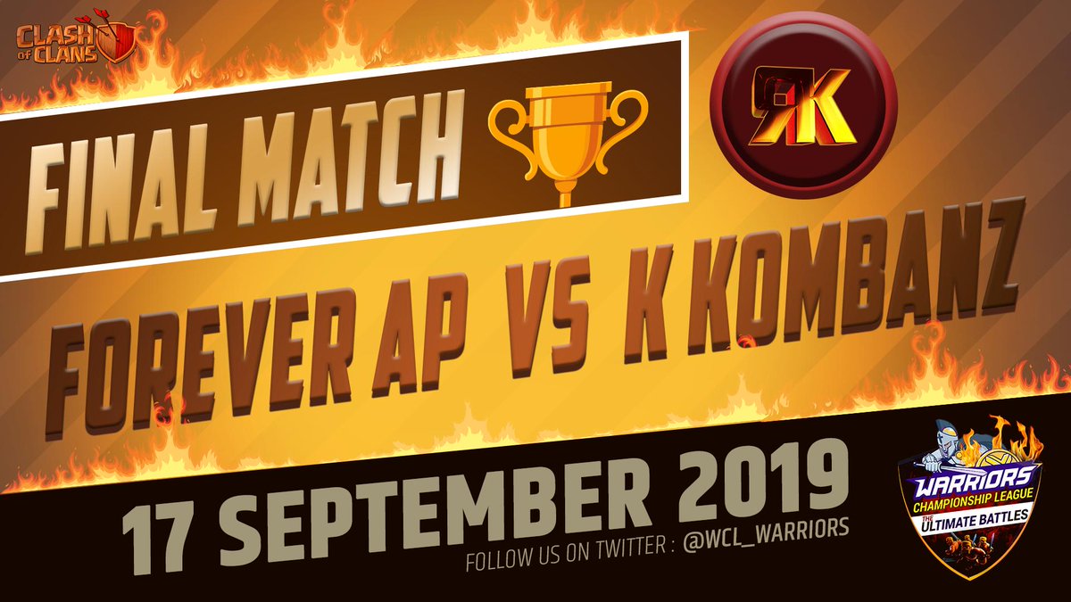 ihanaxi's tweet photo. Today we will see @wcl_warriors LW Final match @ForeverAP_coc against Kerala Kombanz. Good luck to all team.  https://t.co/TlEao7RXuZ https://t.co/b43CE4befk