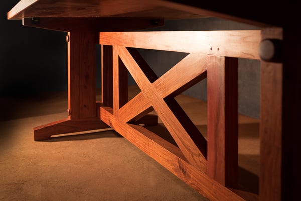 TAFvicfalls's tweet image. The Shangani table is elegantly designed with an engineered truss firmly securing double solid hardwood pillars that hold aloft the magnificent #Zambeziteak table top. This splendid piece will add great presence and grandeur to your office, dining room or boardroom.#hardwoodtable