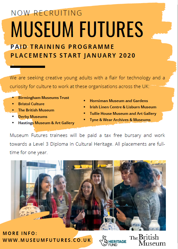 BM_Schools's tweet photo. Entry-level paid traineeship alert! 
We're looking for tech savvy, young people, no prior experience or degree required, to join us for a 12 month placement in the Samsung Digital Discovery Centre @britishmuseum 

Please share &amp; check out the opportunities local to you https://t.co/BelB8FMgM1