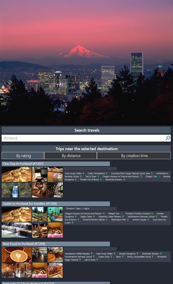 See how others plan a trip to #Portland.Create your trip plans. Project enables you to search not only for tourist sites, but also the entire #trip.When planning, you can see what other #travelers are #planning or what options are offered by travel experts-antibooking.com/search/Portlan…