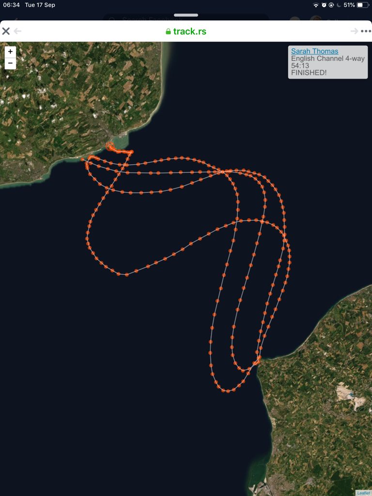 SHE'S DONE IT 👏

Whilst you were sleeping, Sarah Thomas, who had treatment for breast cancer last year, became the FIRST person to swim across the Channel four times non-stop 🏊‍♀️

In 150 years of the sport this has never been attempted let alone completed. INCREDIBLE 💙