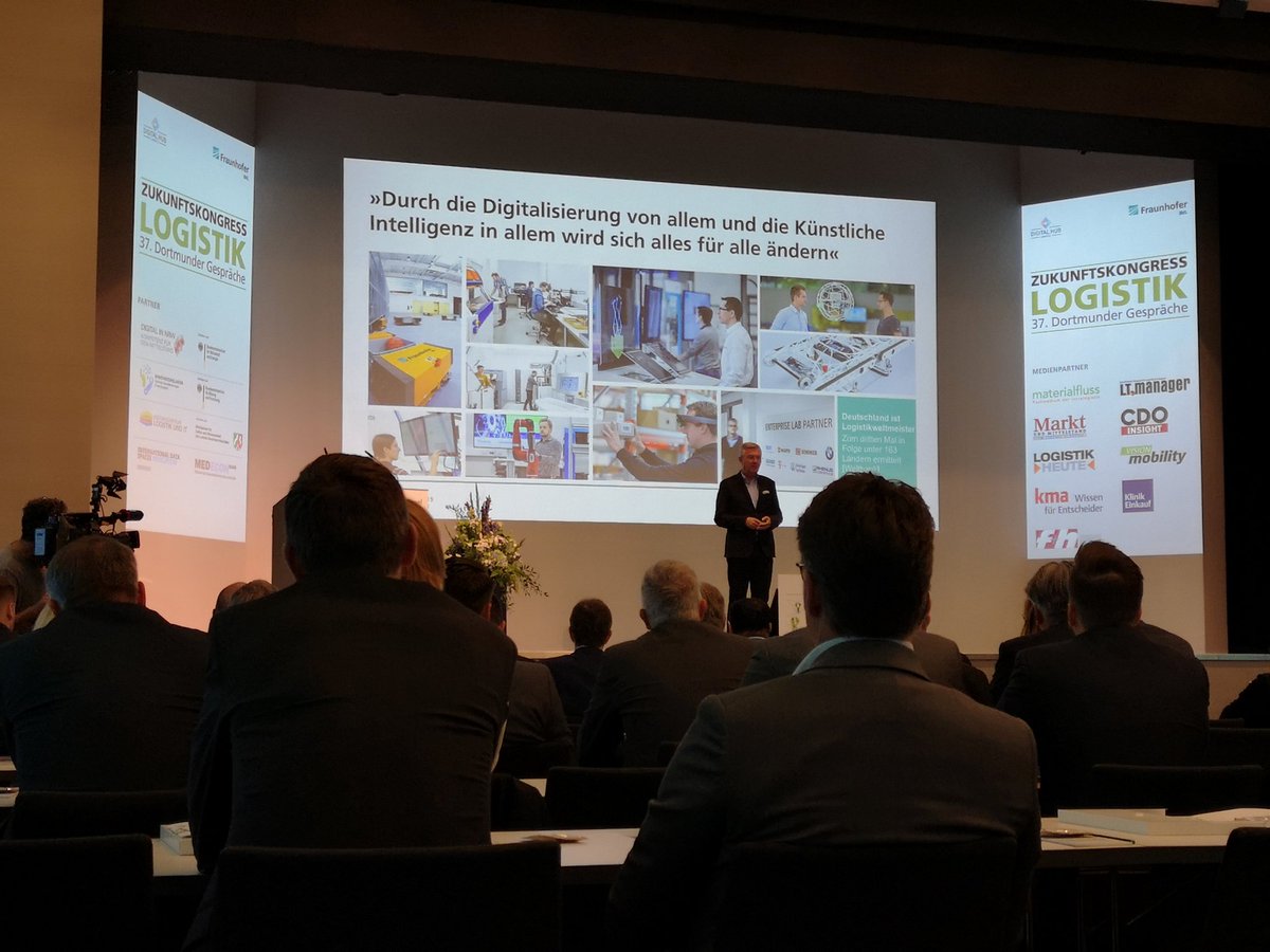 Heute beginnt der Zukunftskongress 2019 in Dortmund #Zuko2019. Wir freuen uns auf zwei sehr interessante Tage rund um #Digitalisierung und #Logistik.