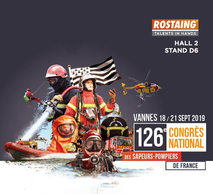 Rostaing sera présent au Congrès des Pompiers 2019 et c'est demain ! 
À très vite pour découvrir nos #gants innovants !
@congresSP2019 <a href="/PompiersFR/">Pompiers de France</a> #attack6peo