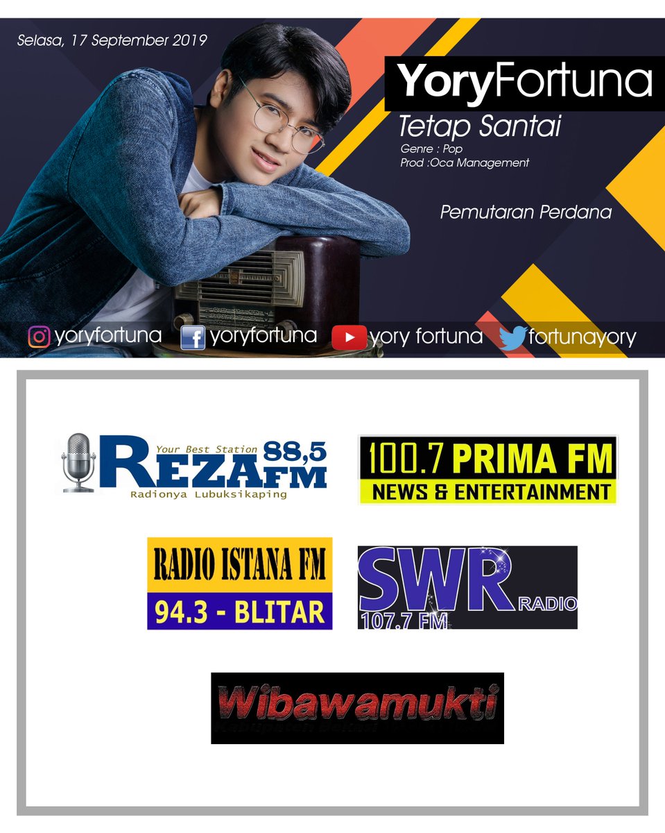 SwaramudaBDG's tweet photo. #pemutaranperdana 

Np:#YORRYFORTUNA

cc:@fortunayory @yoryfortuna #OcaManagement @jalankarmel114 https://t.co/OrUjMgvmFA