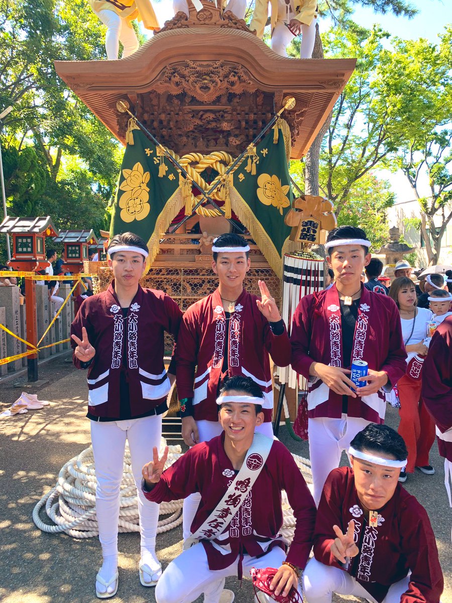 hiro_takeda__'s tweet photo. 令和元年だんじり祭り🏮

何回やっても鳴物皆の
いい顔が1番の思い出です。
みなさんいつもありがとう！🤫 https://t.co/vOn2TbtbVz