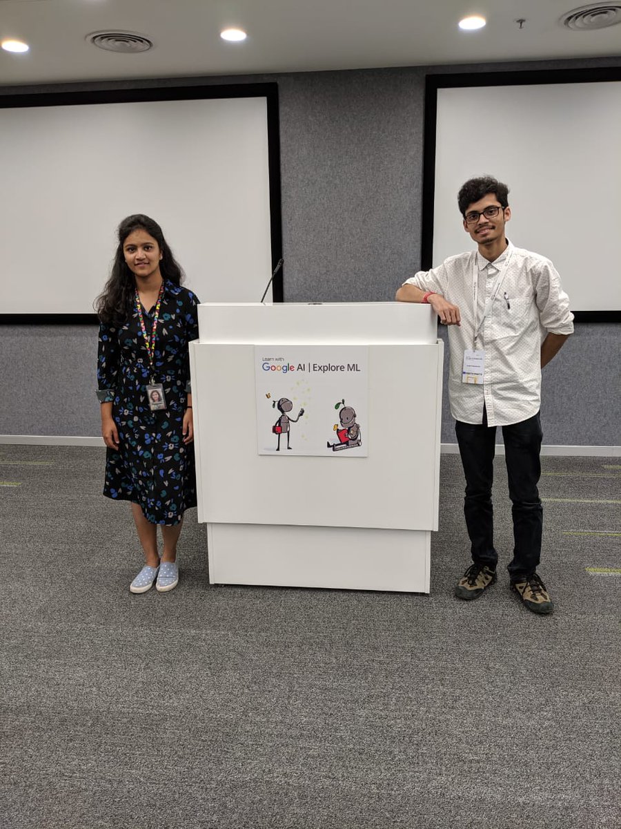 Machine Learning Study JAMs by <a href="/GoogleIndia/">Google India</a> had been the first event which I have ever organised and <a href="/pratyusha7/">Pratyusha</a> been a constant guide. Lucky to meet her personally at the #ExploreML Academy, Hyderabad. 

From #indiaMLCC to #ExploreML.

#MachineLearning #community