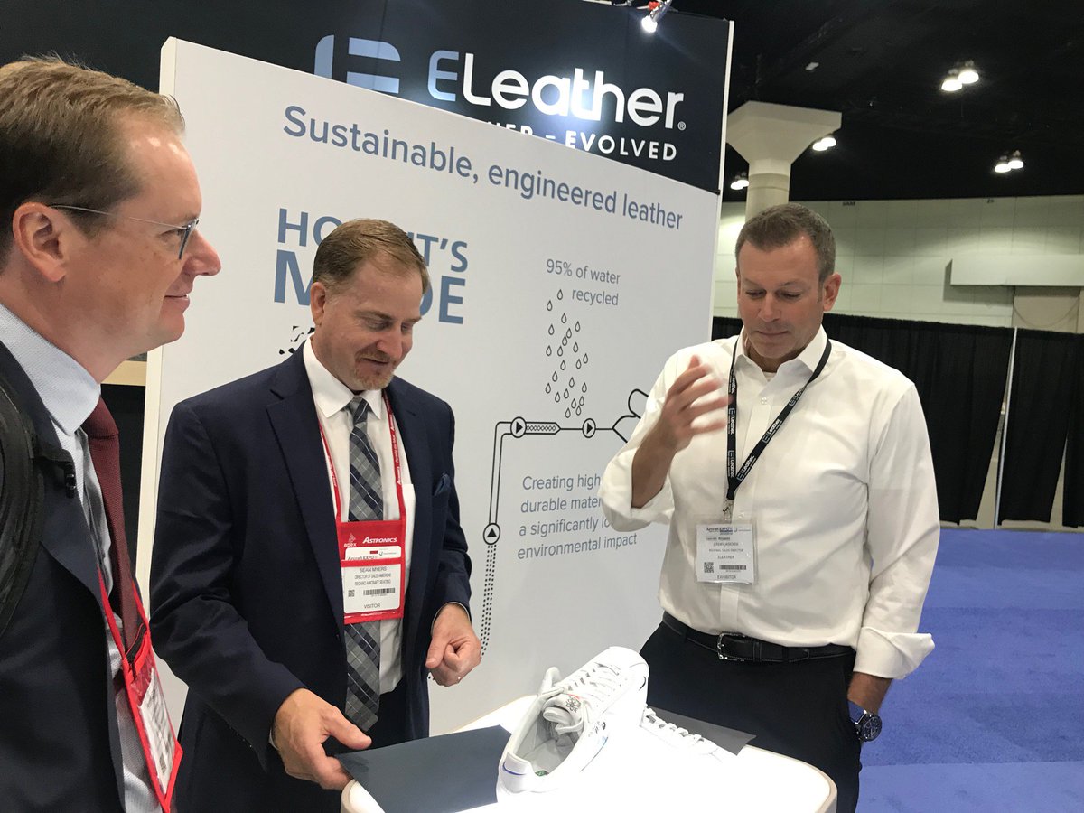 ELeatherGroup's tweet photo. We had a great time at #AIXLA! It was fantastic meeting everyone there and showing how #ELeather can help airlines optimise the #passenger #experience. Stay in touch and check out our Flight Collection here: https://t.co/RB3DOJUnqT https://t.co/AHfMZztx2D