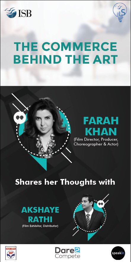 TheFarahKhan's tweet photo. Will be at the Mohali campus of @ISBedu to speak about THE COMMERCE BEHIND THE ART of film making on 20th September! Look forward to an exciting conversation! @akshayerathi @ISBedu #ISBLeadershipSummit https://t.co/WEYRVrvO4s