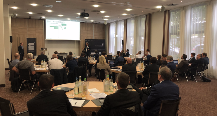 meEventsDE's tweet photo. https://t.co/nK3l7LLHgA - Informative Präsentationen auf unserer "9. Jahrestagung Variantenmanagement im Maschinen- und Anlagenbau" Konferenz, die heute in Köln stattfindet. #meVariantenManagement #Komplexitätsmanagement #Modularisierung #Maschinenbaukasten https://t.co/jropFz8k2x