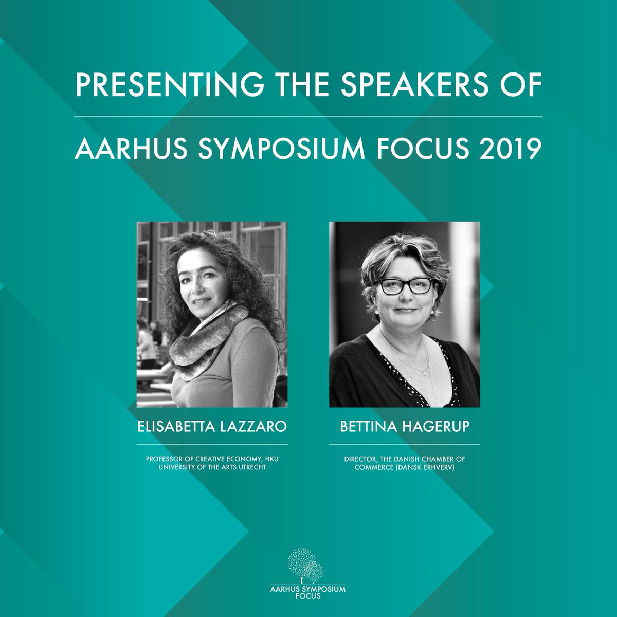 We are pleased to announce Elisabetta Lazzaro and Betina Hagerup as the final speakers of #ASFOCUS2019. Here, we invite you to join the discussion on Denmark as a Creative Superpower. 

Read more about #ASFOCUS2019 here: aarhus-symposium.org/aarhus-symposi…