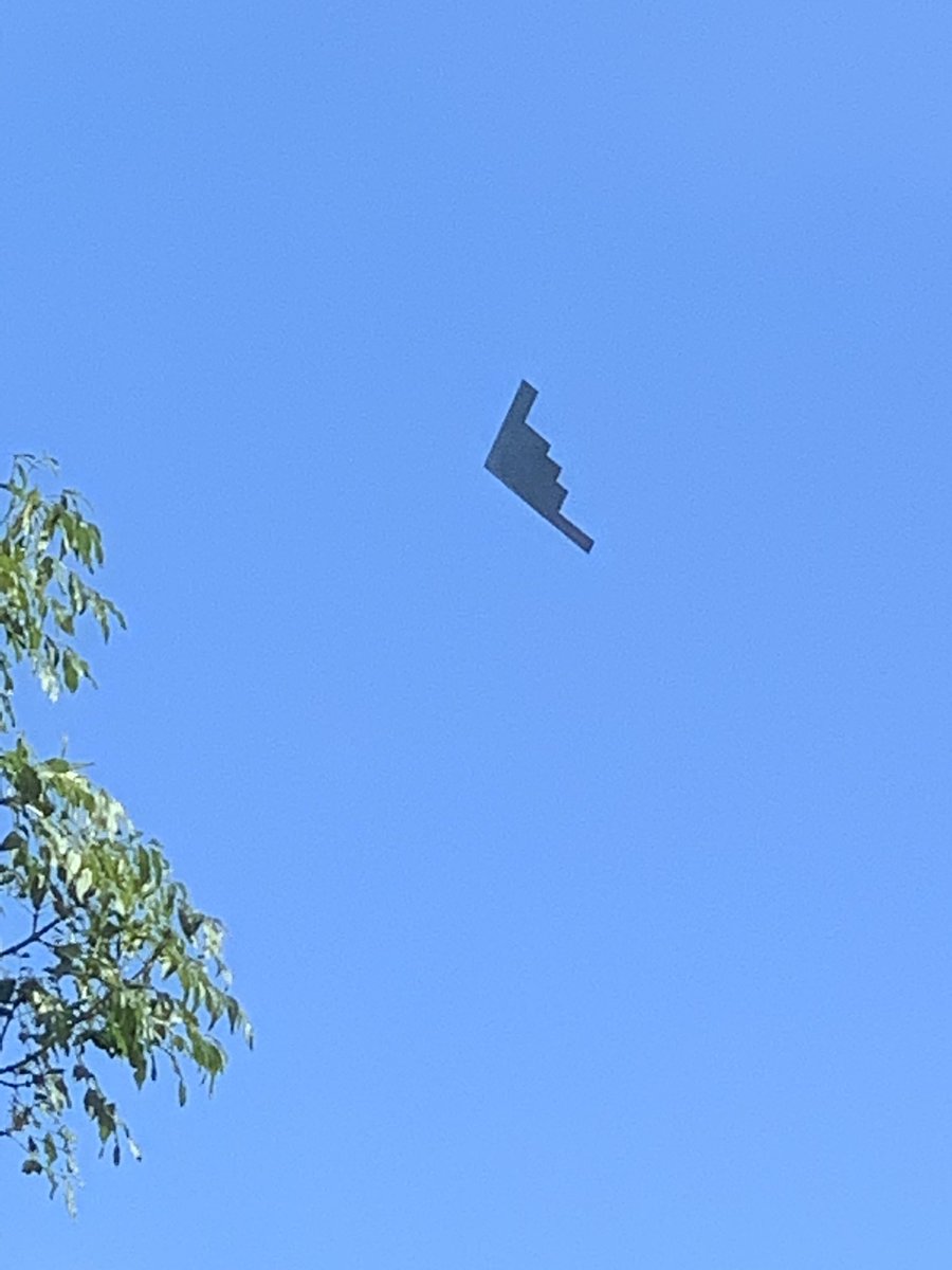 Not the usual aircraft we get flying over