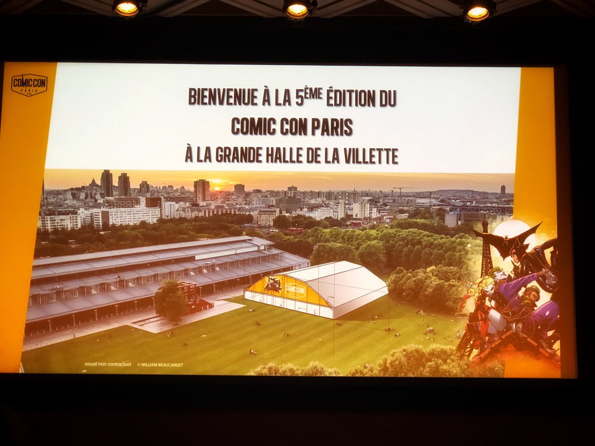 La conférence de presse #ComicConParis c’est maintenant ! Nouveauté : la grande scène sera extérieure @ComicCon_Paris
