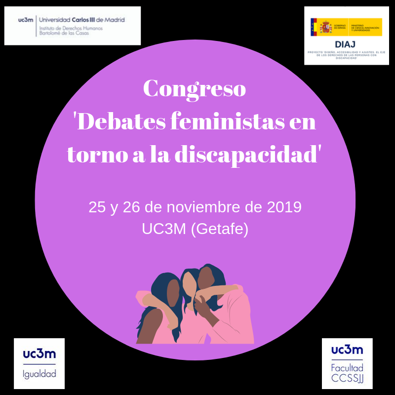 idhbc_uc3m's tweet photo. 📢Congreso 'Debates feministas en torno a la #discapacidad'.
📆 25 y 26 de noviembre en la @uc3m
📄Abierto a la presentación de comunicaciones
Toda la información aquí 👇👇
https://t.co/UEGr3WWWa5 https://t.co/AcWIYcZP6a