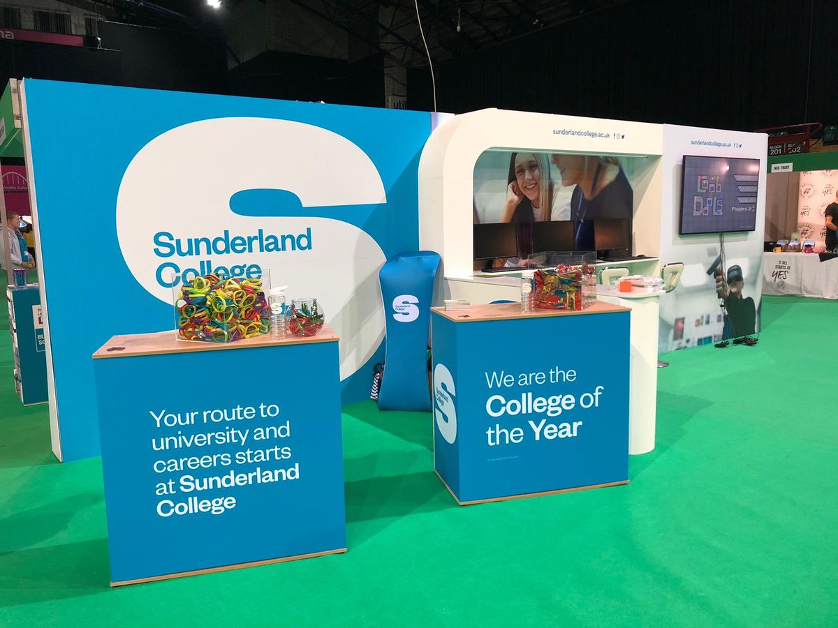 Loving our <a href="/NorthlandColl/">Northumberland College</a> and <a href="/sunderlandcol/">Sunderland College</a> stands at NE Skills! Focusing on #digital skills and #animalmanagement careers.