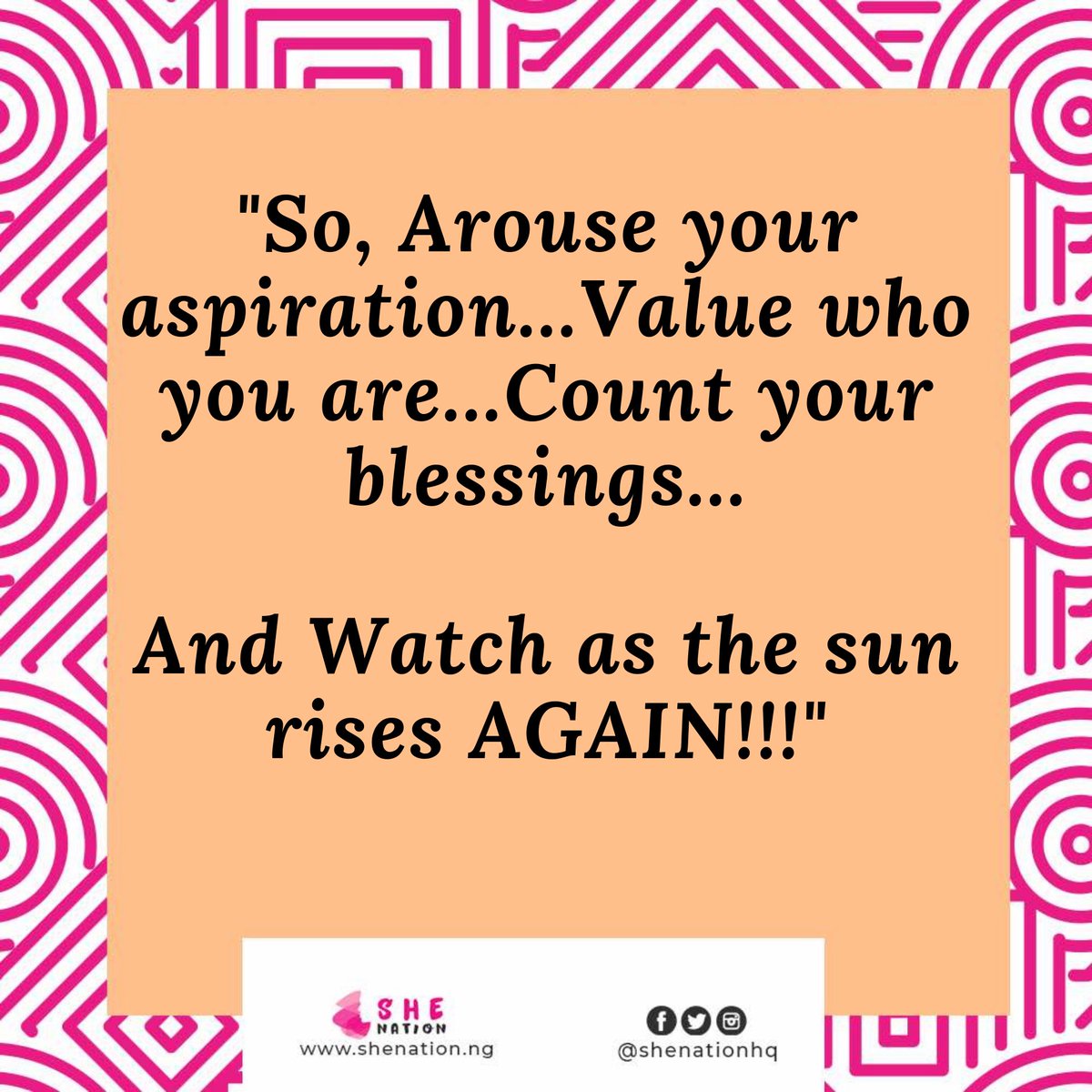 SheNationHQ's tweet photo. Dear woman,
.
.
New post up on our Blog! link in bio... read, like and share!!!
.
.
Just an encouragement for all our Sheroes, youโre worth more and weโre rooting for you ๐๐
#suicideawarenessmonth #womenempowerment #shenation
https://t.co/8N8hehz5dx https://t.co/29B6f9xP4Y