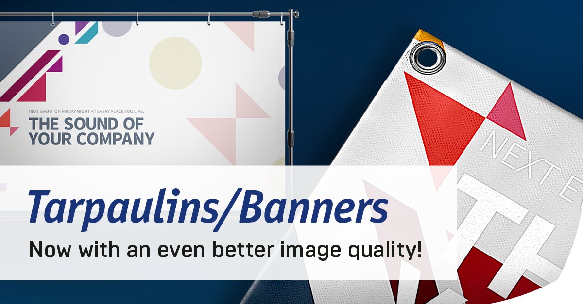 We now offer #banners with an even better and crispier #image quality so that your #marketing campaigns and adverts are even more successful! unitedprint.com