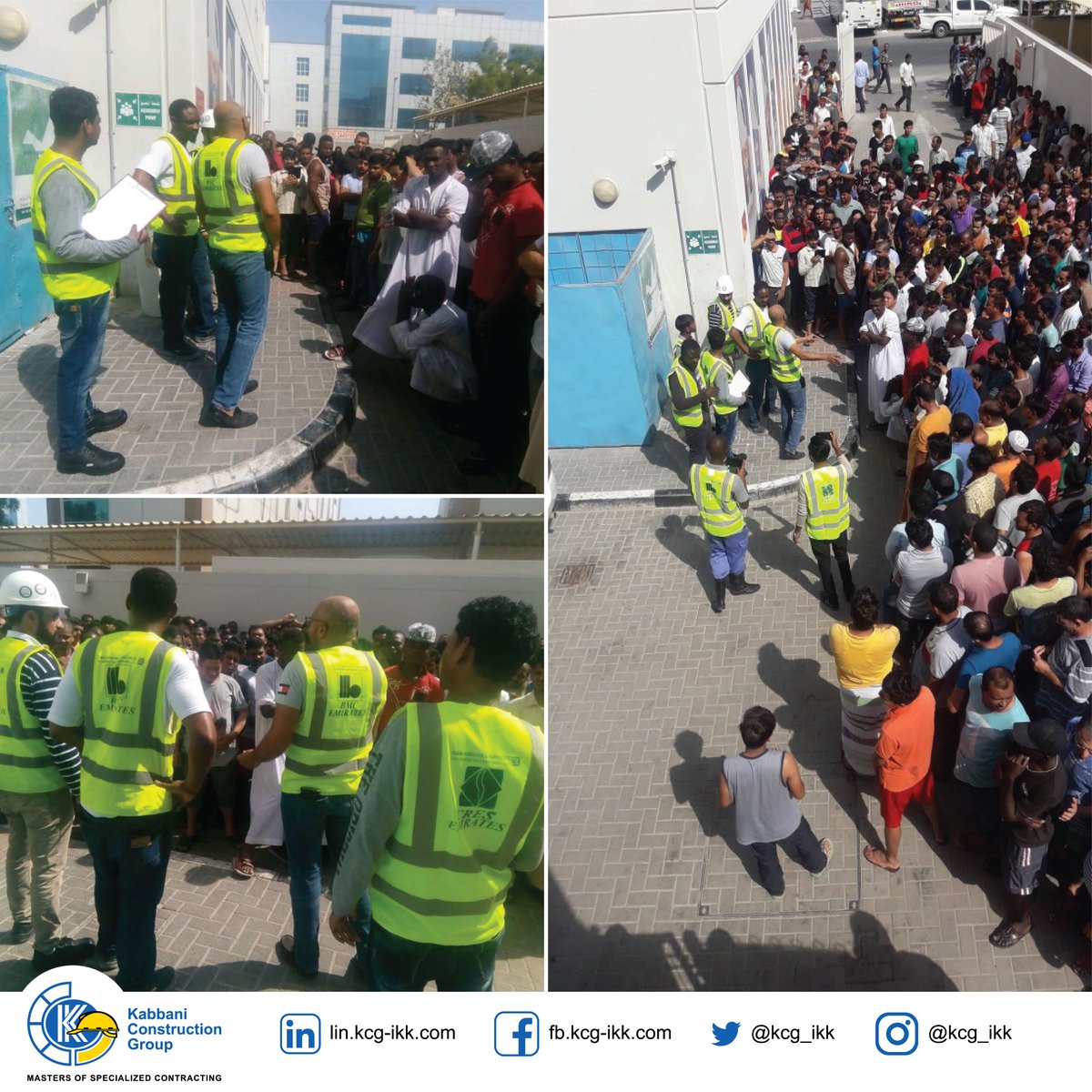 KCG_IKK's tweet photo. تدريبات الوقاية من الحريق في قرية القباني/ سكن العمال، دبي
Fire Drill at the Kabbani Village/ Labour Camp, Dubai
#fire_drill #safety_first #safety_training #HSE #Dubai #UAE
#وقاية_من_الحريق #السلامة_أولاً #تدريب_سلامة #السلامة_الصحة_المهنية #إنشاءات_متخصصة #دبي https://t.co/gBWf3CkbEr