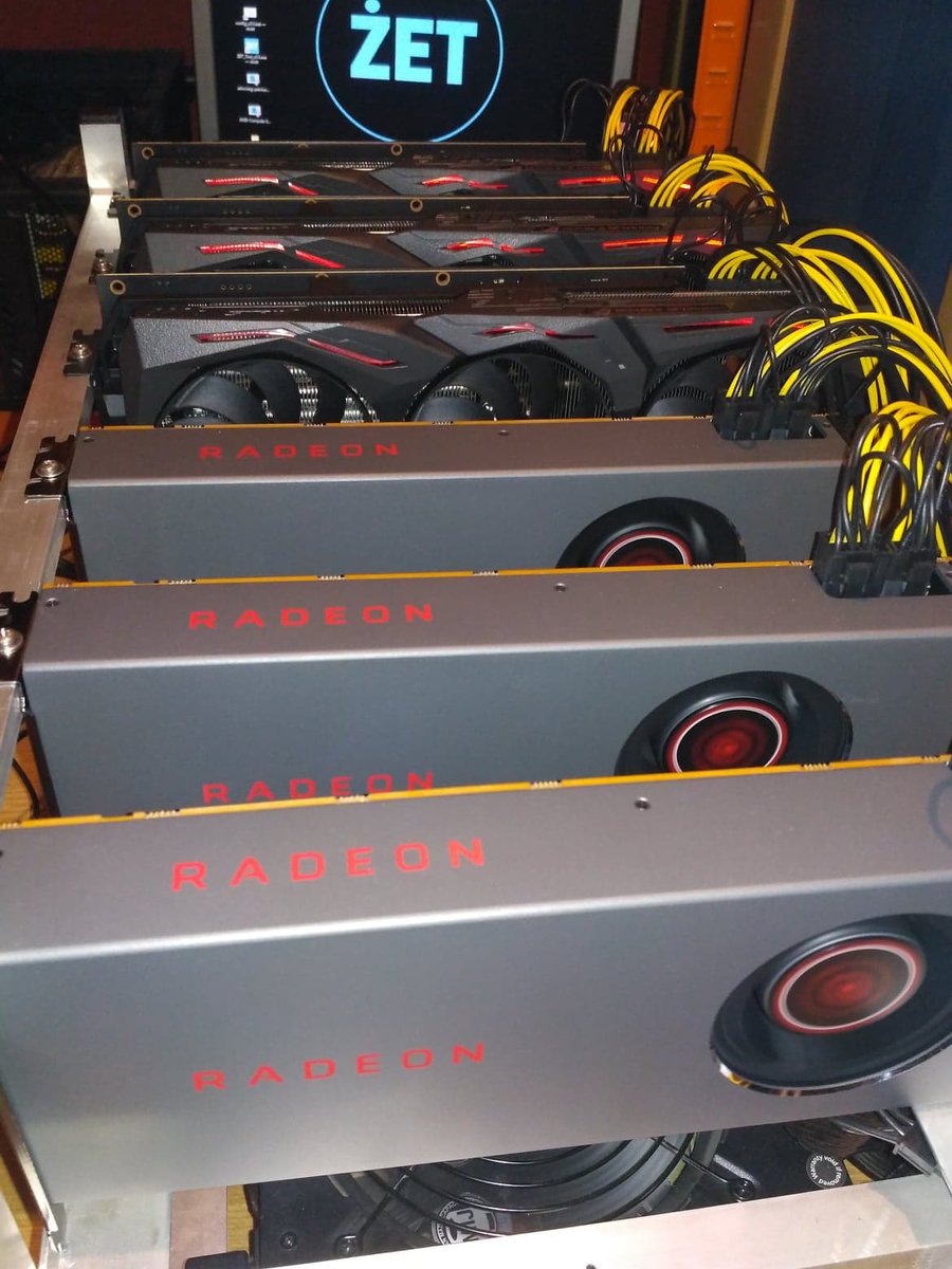 ZET_Tech's tweet photo. Ethereum killer.
6x RX 5700
Speed: 320Mh/s
Power: 900W
The fastest unit on the market.
#miningGPU #Mining #bitcoin #btc #blockhain #rx5700 #amd #ethereumclassic #ethereum #monero https://t.co/tnAaXUGzaj