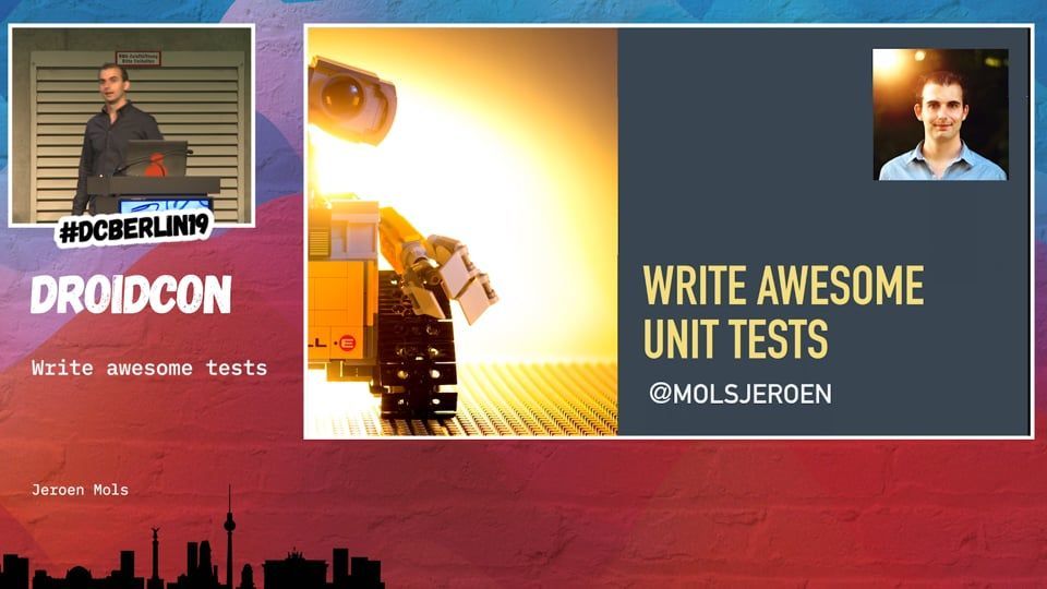 molsjeroen's tweet image. Recording of my @droidconBerlin talk: &quot;Write awesome unit tests&quot; is up!
buff.ly/2ZXHijA #androiddev #unittest