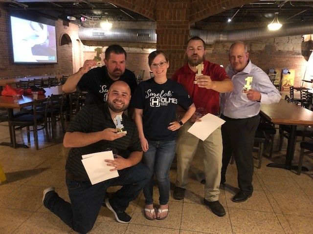 HEND_INTL's tweet photo. Hendrickson employees put the FUN in fundraiser by competing in a charity scavenger hunt in downtown Canton during the city’s “I Need a Hero” First Friday event @UnitedWayStark workplace campaign. #bethereason #uwstark #cantonfirstfriday #downtowncanton https://t.co/gkaizCHxzB