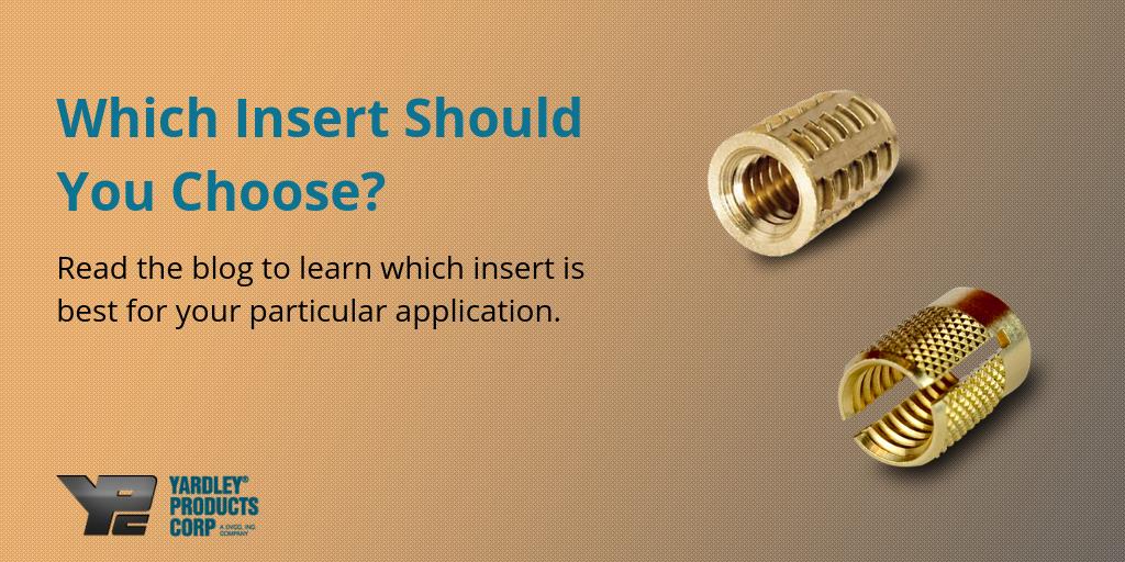 yardleyproducts's tweet image. The type of application plays a big part in the #threadedinsert you choose. Read our blog to learn more: bit.ly/2l4PIlO