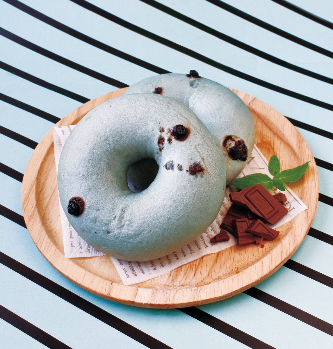 チョコミン党のみなさーん🌿🍫 うちもチョコミントベーグル販売して