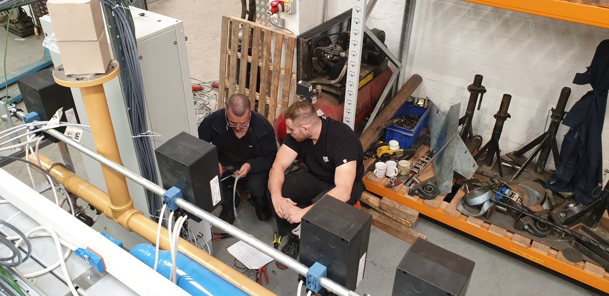 PLControls's tweet image. Imparting knowledge to apprentice