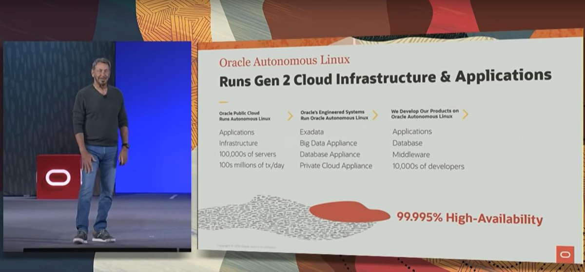 sai_penumuru's tweet image. Oracle Autonomous Linux, the first and only autonomous operating environment. Read about the highlights here: #OOW19 #OracleAutonomousLinux oracle.com/corporate/pres…
