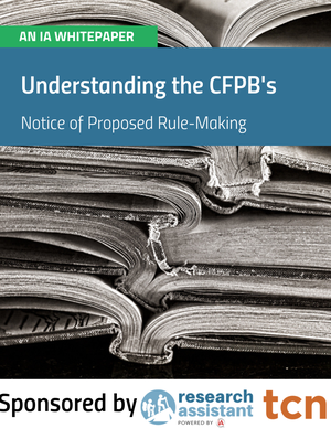 #CFPB's Notice of Proposed Rulemaking is over 500+ pages. Our Research Assistant #NPRM workgroup condensed it all down to under 60. Download the free whitepaper, "Understanding the CPFB's Notice of Proposed Rulemaking" today! bit.ly/2lZxLpH