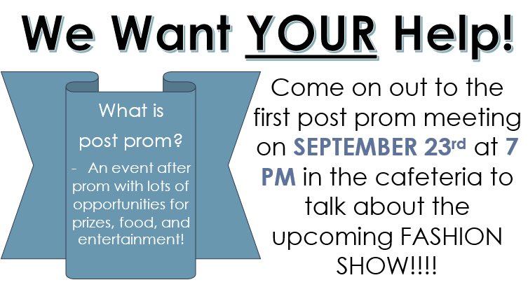 BASHClassof2020's tweet image. 1st post prom mtg. is September 23rd! everyone is welcome! #classof2020 #2020postprom
