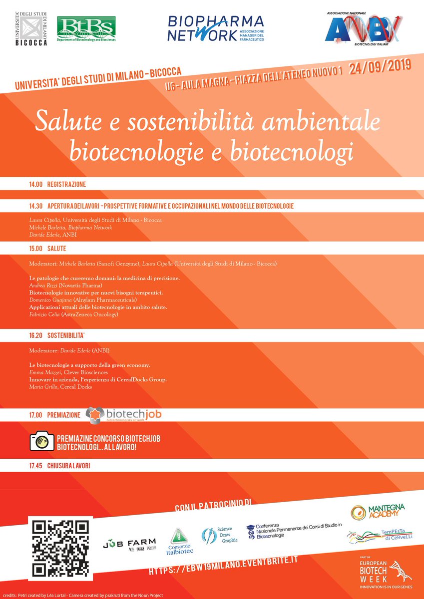 BioPharmatweet's tweet photo. 📌 Appuntamento per martedì 24 settembre dalle ore 14, quando a rappresentare #BioPharmaNetwork nella giornata organizzata dall’@unimib in occasione della #BiotechWeek ci saranno... https://t.co/0f7vEjEKeX.
Qui per registrarsi ➡️ https://t.co/O4SvBwxdDq? https://t.co/9mgoTgvv6t