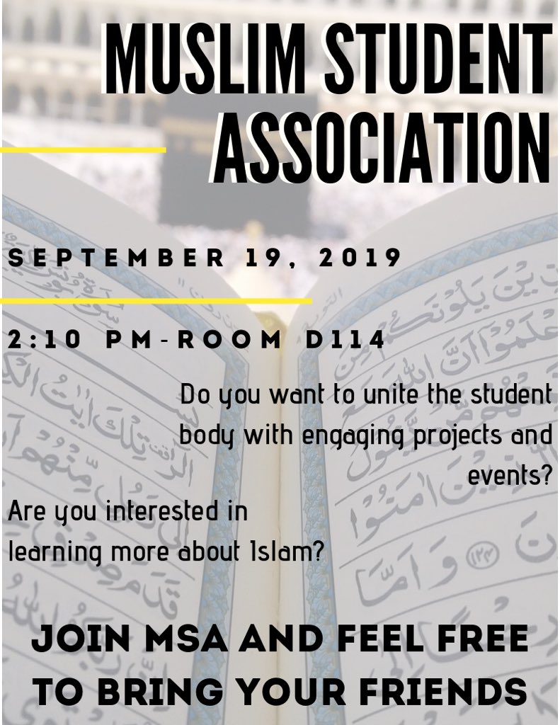 Make sure to attend the meeting on September 19, 2019 (this Thursday)!