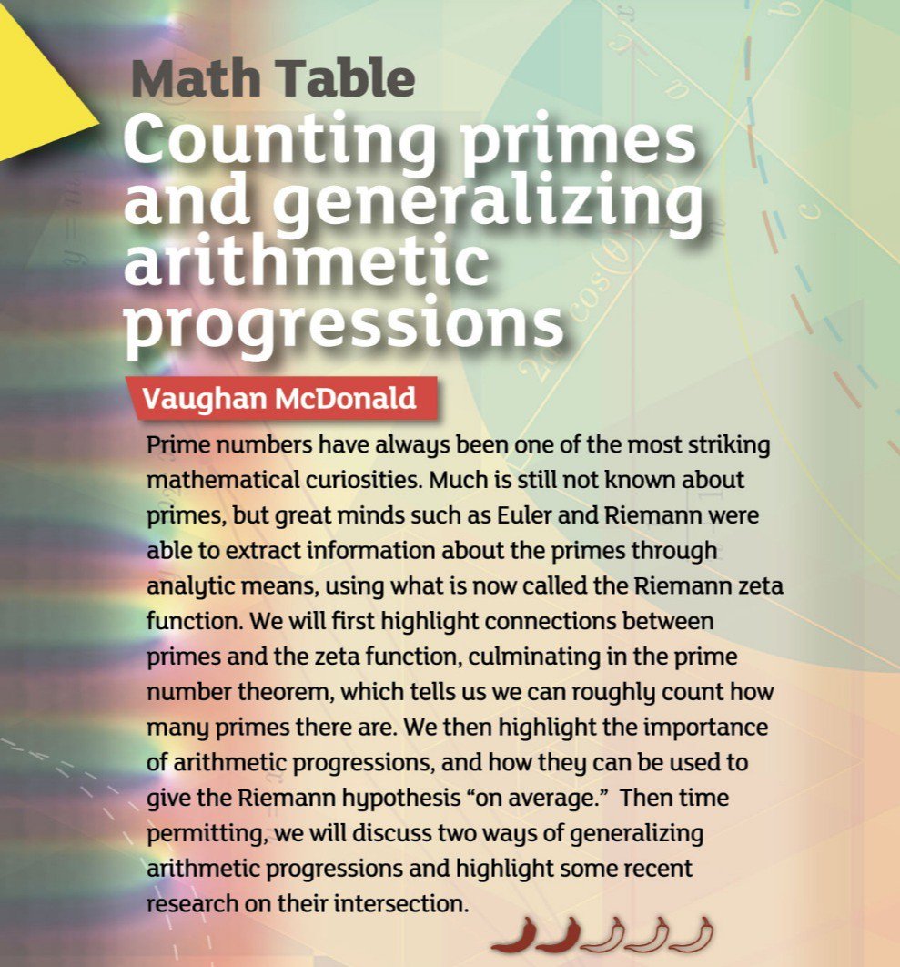 Harvard Math Undergraduate Events tweet media