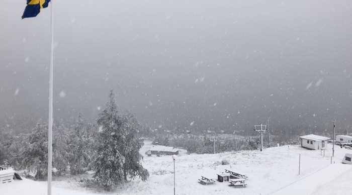 Leidewall's tweet photo. Värmland  - Sverige, 17 September 2019.
#1stSnowEver
#Snow https://t.co/dk0WnOXg2Q