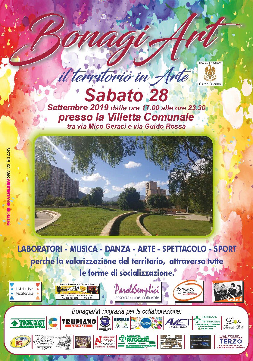 it_palermo's tweet photo. Vi aspettiamo il 28 Settebre 2019 per la prima edizione di 
"BonagiArt: il territorio in arte"

https://t.co/rNBQwBDABP… https://t.co/laoDbsqxsn