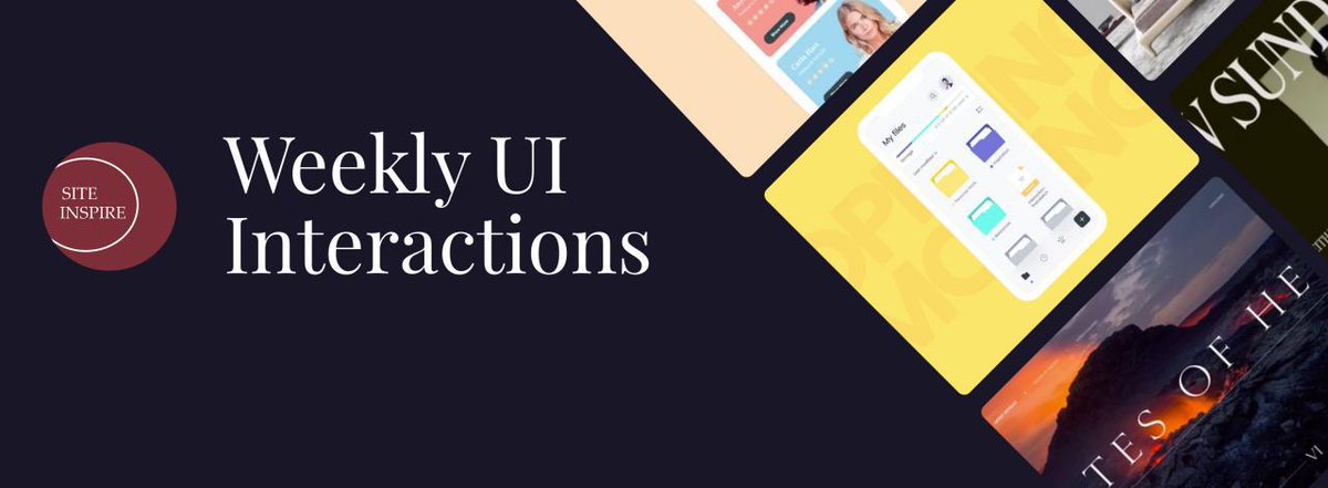 UI Interactions of the week. The best design inspiration — expertly curated for you t.me/SiteInspire/23 
 #ui #weekly