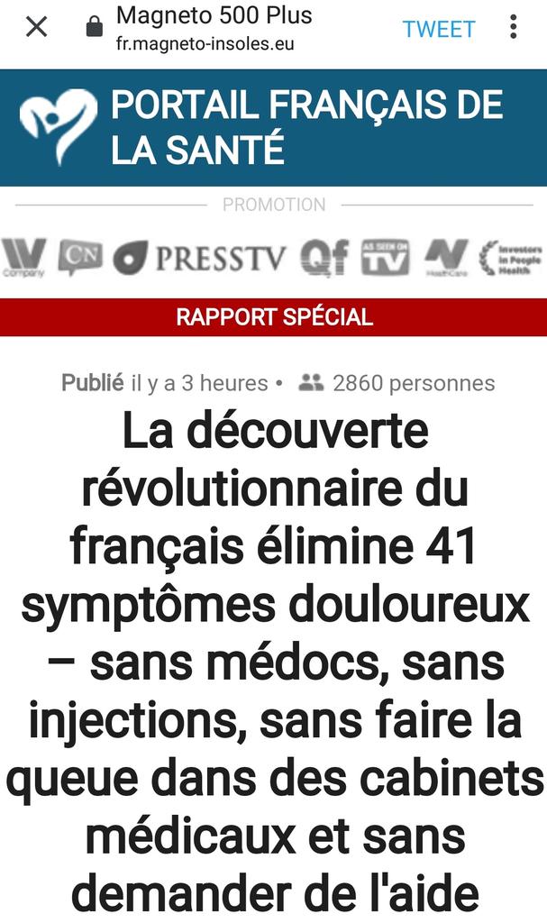 Il faudra quel niveau de charlatanisme sur les pages de votre site/journal pour vous faire réagir  @lemondefr  @decodeurs  @pixelsfr  @ldreyfus  @JeroFeno  @alexisdelcambre  @cecileprieur ?Ça ? (Nouvelle publicité apparue aujourd'hui)